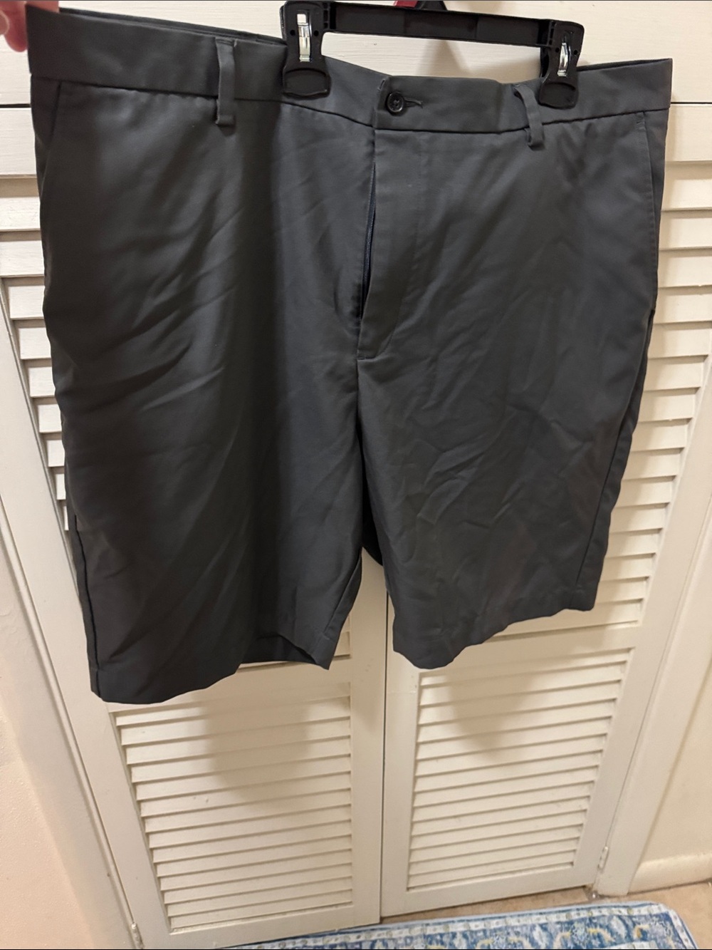 Greg Norman Collection Men's Gray Flat-Front Shorts
